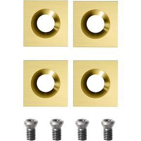 4PCS Titanium-Coated Carbide Inserts for Cocowin Surfacing Router Bit