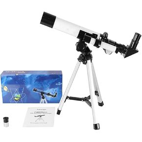 Stargazing Travel Telescope for Adults 40Mm Astronomy Refractor Telescope with Adjustable Tripod HD with Low Light Night Vision Durable
