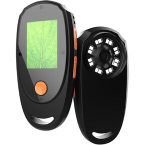 Digital Microscope Fixed Focus, Portable Handheld Magnifying Glass with 500X Magnification, 8 LED Lights, for Win7 8 10 11 XP Vista for OS X 11.0 (Black) (White)
