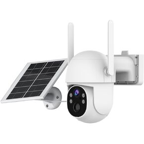 4G LTE Cellular Wireless Security Cameras Outdoor, no WiFi Security Camera, 2K Color Night Vision, 360° Live View, PIR Motion Sensor, 2 Way Talk, Built in VSIM Card, 5W Solar Powerd