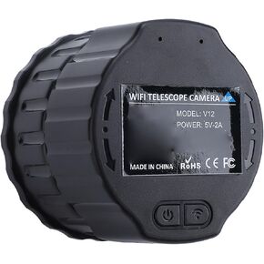 CHICIRIS WIFI Wireless Digital Eyepiece Camera ، 4MP 2K VIDEO ، من 30 مم إلى 50 مم التلسكوبات الضوئية ، للتصوير الفلكي ، مواد ABS (أسود)