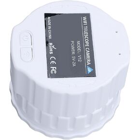 WiFi Wireless Digital Eyepiece 4MP عالية الدقة تسجيل الفيديو المدمج في كاميرا WiFi للتلسكوب 1.18 إلى 1.97in (أسود)