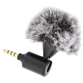 Cardioid Microphone 3.5mm, Plug and Play Mic for Camcorders Mini 3.5mm Microphone Mini 3.5mm Microphone for DSLR Cameras with 1 X Storage Bag for Motion Cameras