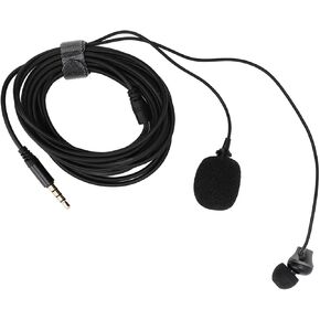 Fydun Lavalier Lapel Microphone Clip On Condenser Mic Voice Clarity Streaming Lectures Broadcasters