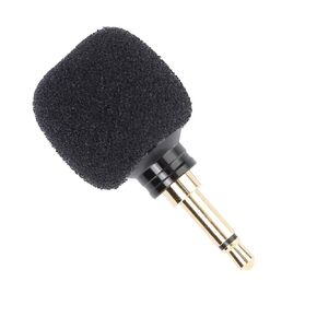 Mini Microphone, 3.5mm Black Portable Mini Wire Less Microphone Recording Clip Mic Mobile Phone Microphone for Mobile Phone Recording(Mono Channel)