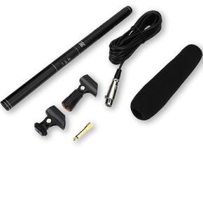 Condenser Camera Microphone, Professional Interview Microphone Uni Directional Condenser for DSLR Camera DV Camcorders Video Shooting