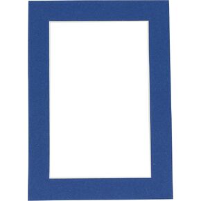 8x10 Mat Bevel Cut for 5x7 Photos - Acid Free Bottle Blue Precut Matboard - for Pictures, Photos, Framing - 4-ply Thickness