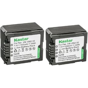 Kastar 1-Pack VW-VBG130 Battery Replacement for Panasonic AG-AC130, AG-AC130A, AG-AC130AEJ, AG-AC130AP, AG-AC160, AG-AC160A, AG-AC160AEJ, AG-AC160AP, AG-HMC40, AG-HMC43, AG-HMC45A, AG-HMC70 Camera