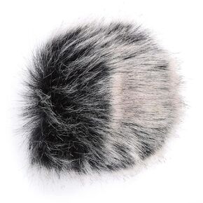 Microphone Windproof, Lavalier Wind Muff Lapel Microphone Wind Muff Furry Muff Windscreen Windproof Wind Screen for DSLR Camera DV Camcorder