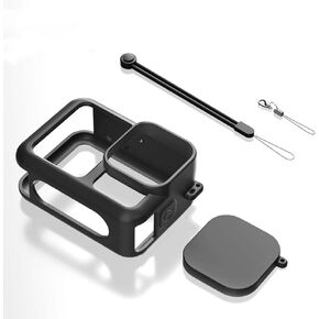 Durable Protective Case for Gopro 13 Camera Silicone Sleeve Accessories (Black)