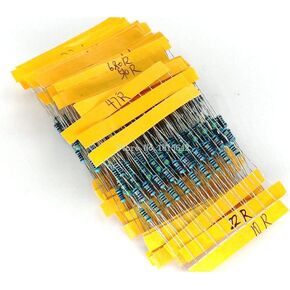 1 Pack 300Pcs 10-1M Ohm 1/4w Resistance 1% Metal Film Resistor Resistance Assortment Kit Set 30 Kinds Each 10PCS
