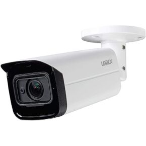 Lorex C861CF Indoor/Outdoor 4K Ultra HD MPX Analog Motorized Varifocal Security Bullet Camera with Color Night Vision, 4x Optical Zoom, 150ft Night Vision,Supports HD-CVI, HD-TVI, AHD, and CVBS, White