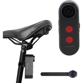 Yoidesu Bike Rear View Camera with Tail Light, 1080P 140° Wide Angle Bicycle Camera IPX6 Water proof 5000mAh USB C Rechargeable for Mountain Road Bike E Bikes, HD