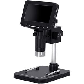 4.3In Screen Digital Microscope 1-1000X Magnification PC View Coin Microscope Magnifier with 8 Adjustable LED Light
