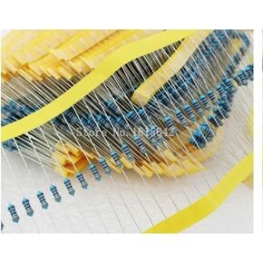 200PCS 1/4W 100 ohm Resistor +/- 1% ROHS1/4w 100R ohm Metal Film Resistors / 0.25W Watt Color Ring Resistance Carbon Film