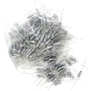 100pcs 1w 15 أوم 5 ٪ مقاوم 1W 15R أوم مقاوم فيلم الكربون +/- 5 ٪ 1W مقاومة حلقة اللون