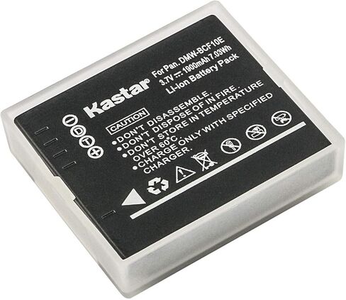 Kastar 2-Pack DMW-BCF10 استبدال البطارية لـ Panasonic DMW-BCF10 DMW-BCF10E DMW-BCF10PP ، CGA-S009 CGA-S009E CGA-S/106B ، Panasonic DE-A59 DE-A59B ، DE-A60 Charger in Kuwait