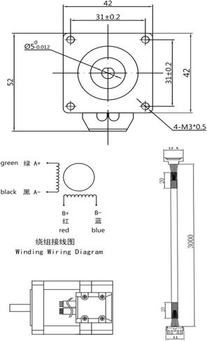 2 المرحلة 42 ملم NEMA17 0.3nm ~ 1n.M حلقة مغلقة السهود محرك servo و stepper servo kit (0.7nm 42HS48es Kit) in Saudi Arabia