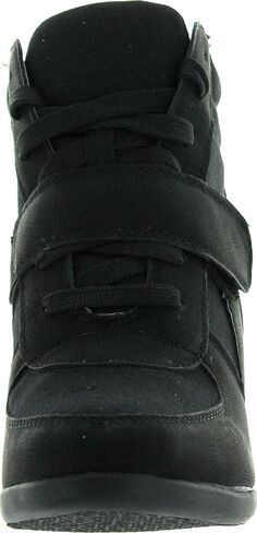 Top Moda Womens Sammy-40 High Top Strap Womens Hidden Wedge Sneaker Shoes in Kuwait