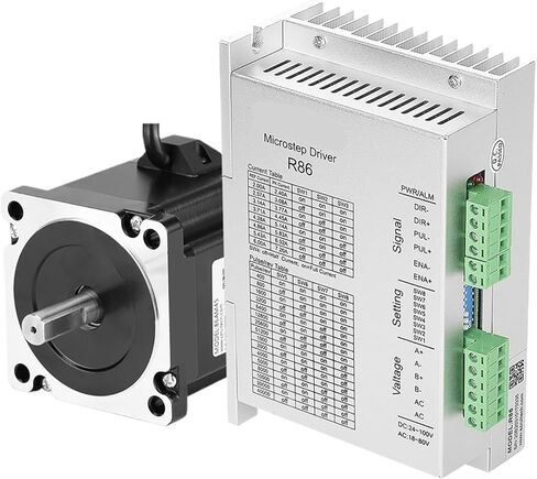 86mm Nema34 Open Loop 2 Phase 3.5Nm~12N.M Stepping Stepper Motor with Stepper Motor Driver R86 Kit(8.5nm R86 86AM85 KIT) in Saudi Arabia