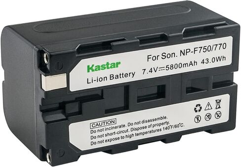 Kastar 2-Pack NP-F770 Battery 7.4V 5800mAh Replacement for Atomos Battery Atomos Shogun Flame, Atomos Shogun Inferno, Atomos Ninja Inferno Recording Monitor, Z Cam E2 E2-M4 Professional 4K Cinematic in Saudi Arabia