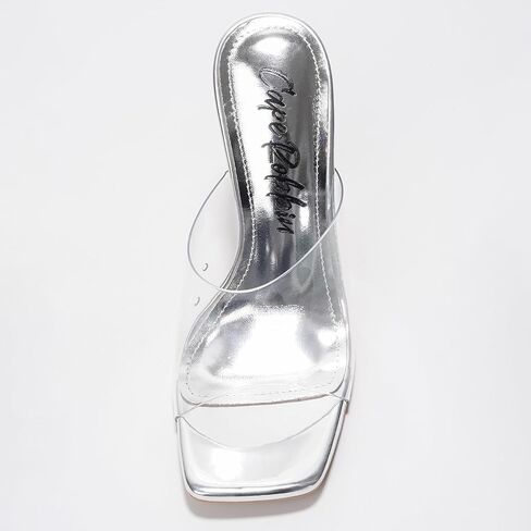 Slip On Clear Wedge Heels for Women - Square Toe Comfortable Lightweight Dressy Shoes, Summer Casual Outfits (MALA) in Saudi Arabia