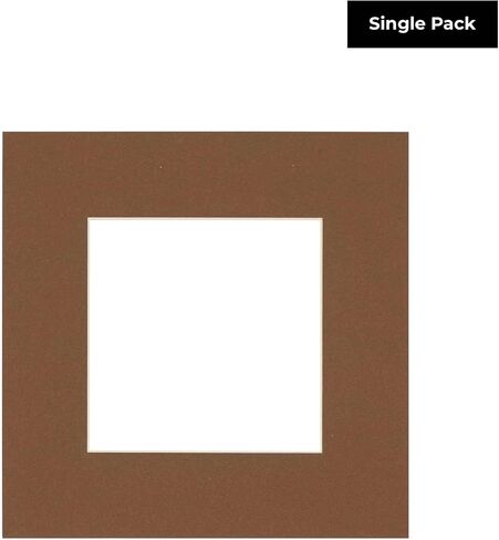 حمض Countryarthouse Orange Free 12x12 صورة مربعة حصيرة إطار مربع مع قطع شطرية بيضاء ل 8 × 8 صور - يناسب إطار 12x12 - حزمة 1 matboard in Kuwait