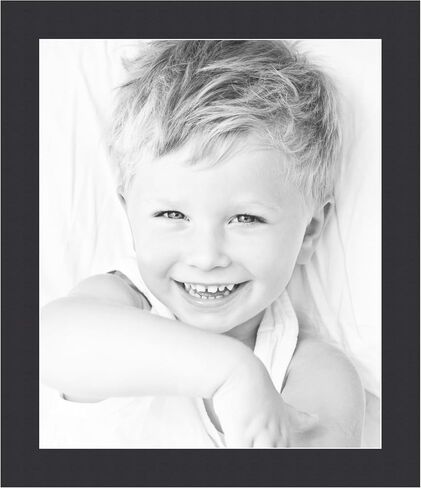 11x14 Smooth Black/Black Custom Mat for Picture Frame with 7x10 Opening Size (Mat Only, Frame NOT Included) - 1 Pack in Saudi Arabia
