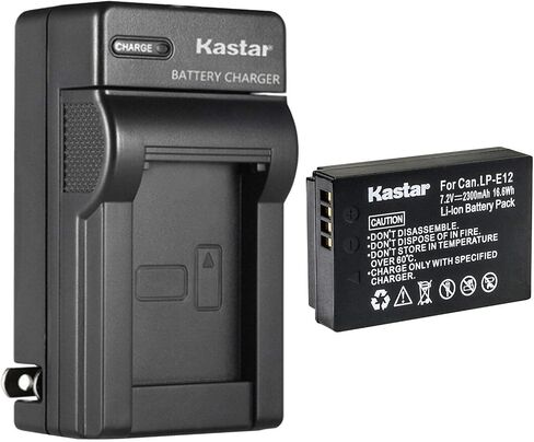 Kastar AC Wall Battery Charger Replacement for Canon LP-E12 LPE12 Battery, Canon LC-E12 LC-E12E Charger, Canon EOS 100D, EOS M, EOS M2, EOS M10, EOS M100, EOS M200, PowerShot SX70 HS Camera in Saudi Arabia