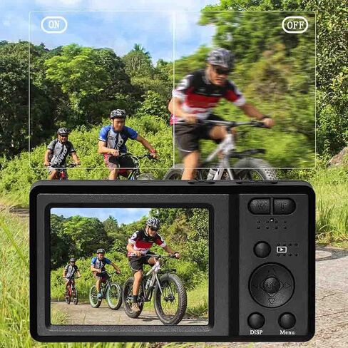 4K Digital Camera, 56MP 20x Digital Zoom Cheap Camera, 2.7 in Travel Camera, Built in Flash, Support Up to 128GB Storage Cards, Good Choice for Beginners (Black) in Saudi Arabia