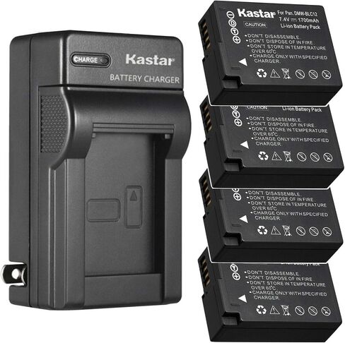 Kastar AC Wall Battery Charger Replacement for Panasonic DMW-BLC12 DMW-BLC12E DMW-BLC12GK DMW-BLC12PP Battery, DE-A79 DE-A79B Charger, Pnasonic Lumix DMC-GH2H DMC-GH2HGK DMC-GH2HK DMC-GH2HS in Saudi Arabia