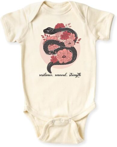 Resilience Snake Baby Bodysuit, Kids & Toddler T-Shirt – New Year Outfit for Baby Cute Snake Tee in Saudi Arabia