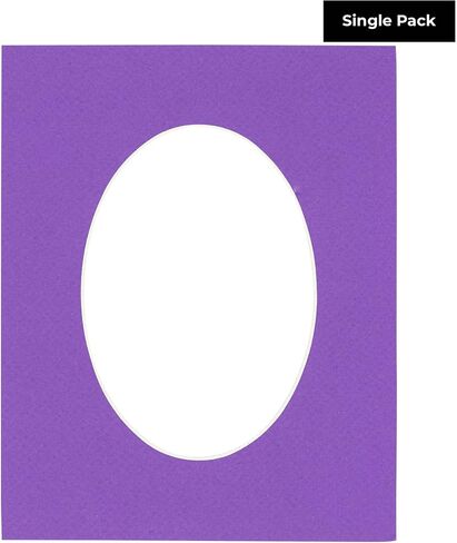 CountryArtHouse Charcoal Acid Free 11x14 Oval Picture Frame Mat with White Core Bevel Cut for 8x10 Pictures - Fits 11x14 Frame - Pack of 1 Matboard Show Kit with Acid Free Backing & Clear Bag in Saudi Arabia