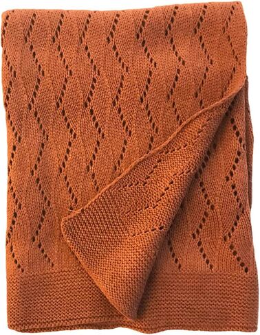 Ravelry Knitted Baby Blanket 30"x40" (French Blue) in Kuwait