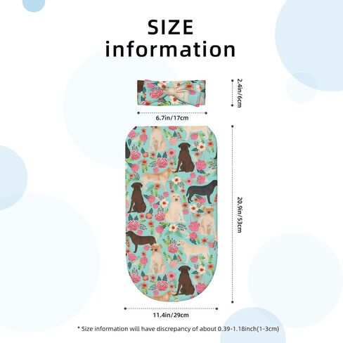 Boston Terrier Dogs Lovers Flower Floral Newborn Baby Swaddle Blankets Headbands Sets Breathable Nursery Shower Gift Set for Baby Boy and Baby Girl in Saudi Arabia