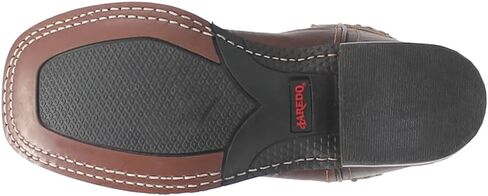 Laredo Womens Lockhart Studded Embroidered Square Toe Casual Boots Mid Calf Low Heel 1-2" - Brown in Saudi Arabia