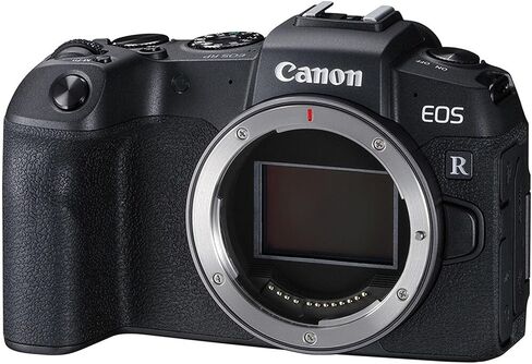Canon EOS RP Mirrorless Camera with RF 24-50mm f/4.5-6.3 is STM and EF 75-300mm f/4-5.6 III Lens + 64 GB Memory + Video LED Light + Mic + Mount Adapter for Canon R + More (30pc Bundle) (Renewed) in Saudi Arabia
