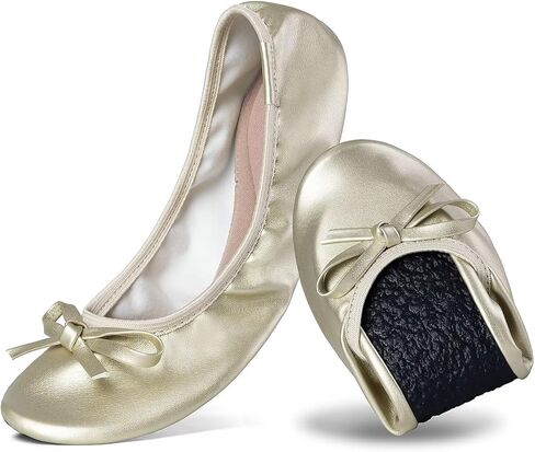 شقق زين للنساء ، شقق غير قابلة للطي قابلة للطي للنساء ، القوس جولة جولة أخمص القدمين راحة خفيفة الوزن in Kuwait