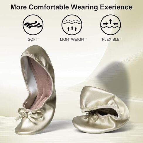 شقق زين للنساء ، شقق غير قابلة للطي قابلة للطي للنساء ، القوس جولة جولة أخمص القدمين راحة خفيفة الوزن in Kuwait