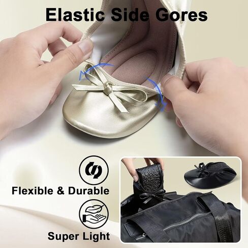 شقق زين للنساء ، شقق غير قابلة للطي قابلة للطي للنساء ، القوس جولة جولة أخمص القدمين راحة خفيفة الوزن in Kuwait