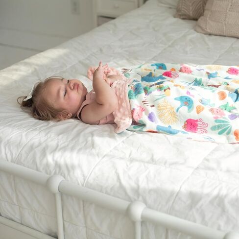 Premium Soft Plush Lightweight Minky Dot Toddler Baby Blanket for Newborn 30"x40" - Soft Baby Blanket for Boys and Girls - (Swans) Unisex in Saudi Arabia