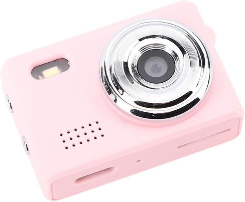 كاميرا Bewinner Mini Keychain للتصوير الفوتوغرافي ، كاميرات Vlogging 1080 بكسل 12 ميجابكسل مع شاشة 0.96 بوصة ، 180 مللي أمبير في الساعة كاميرا محمولة للبطارية لركوب تسلق الجبال (Pink) in Kuwait