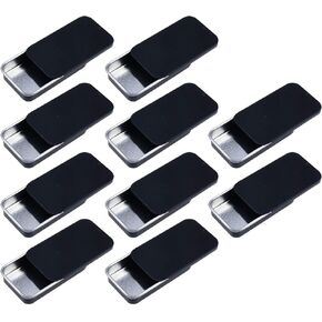 MY MIRONEY 2.4" x 1.3" x 0.5" Metal Slide Top Tin Containers for Candies Jewelry Crafts Pills Survival Kit Pack of 8