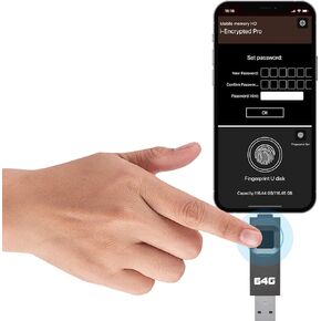 محرك أقراص USB مشفر سعة 256 جيجابايت، محرك أقراص فلاش بصمات الأصابع، قرص U آمن محمي بكلمة مرور، شريحة ذاكرة USB، محرك إبهام USB، تخزين تشفير لأجهزة iPhone/iPad/iPadmini/Mac/PC in Kuwait