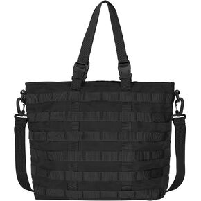 حقيبة توريبيو للنساء، حقيبة كبيرة للعمل مقاس 13 بوصة حقيبة كتف للكمبيوتر من النايلون حقيبة يد خفيفة الوزن للسفر والعمل المكتبي، أسود in Kuwait