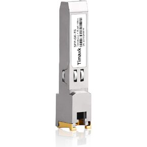 1000BASE-T SFP to RJ45 Ethernet Module, Compatible with Cisco, Ubiquiti, Mikrotik, D-Link, Netgear, Qnap, Linksys and More, Gigabit SFP-T Transceiver up to 100m Over Cat 5 Cable,