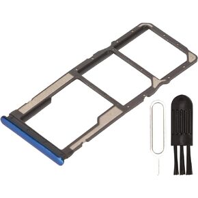 ciciglow SIM Card Tray Slot Replacement for Redmi Note 8, SIM Card Slot Tray Holder Incl. SIM Pin, Closely Fit, Sturdy and Durable, Black/Blue Available(Blue)