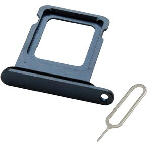 MMOBIEL SIM Card Tray Compatible with iPhone 12 Pro/12 Pro Max – SIM Card Slot Tray Holder – SIM Card Holder Replacement – Incl. SIM Card Removal Tool and Waterproof Rubber Seal Ring - Black