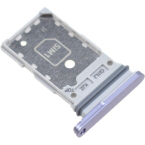 Dual SIM Card Tray for Samsung Galaxy S21 FE 5G SM-G990B SIM Card Holder for SM-G990B SIM Card Slot Replacement for SM-G990U SM-G990U1 Lavender