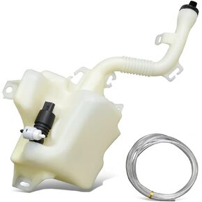 DNA Motoring OEM-WT-GM1288138 Factory Style Windshield Washer Fluid Reservoir w/Pump & Cap Compatible with 2010-2015 Equinox/Terrain